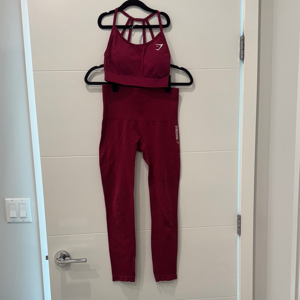 Gymshark Red Seamless Workout Set